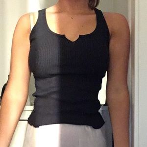Black tank top
